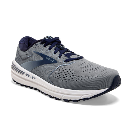 Brooks Men's 110327 491 Beast '20 Blue Grey Peacoat Cushion Max Support Running Shoes