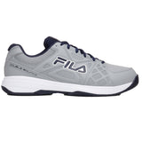 Fila Men's 1PM01800 256 Double Bounce 3 Highrise Navy Metallic Silver Pickleball Shoes ThatShoeStore