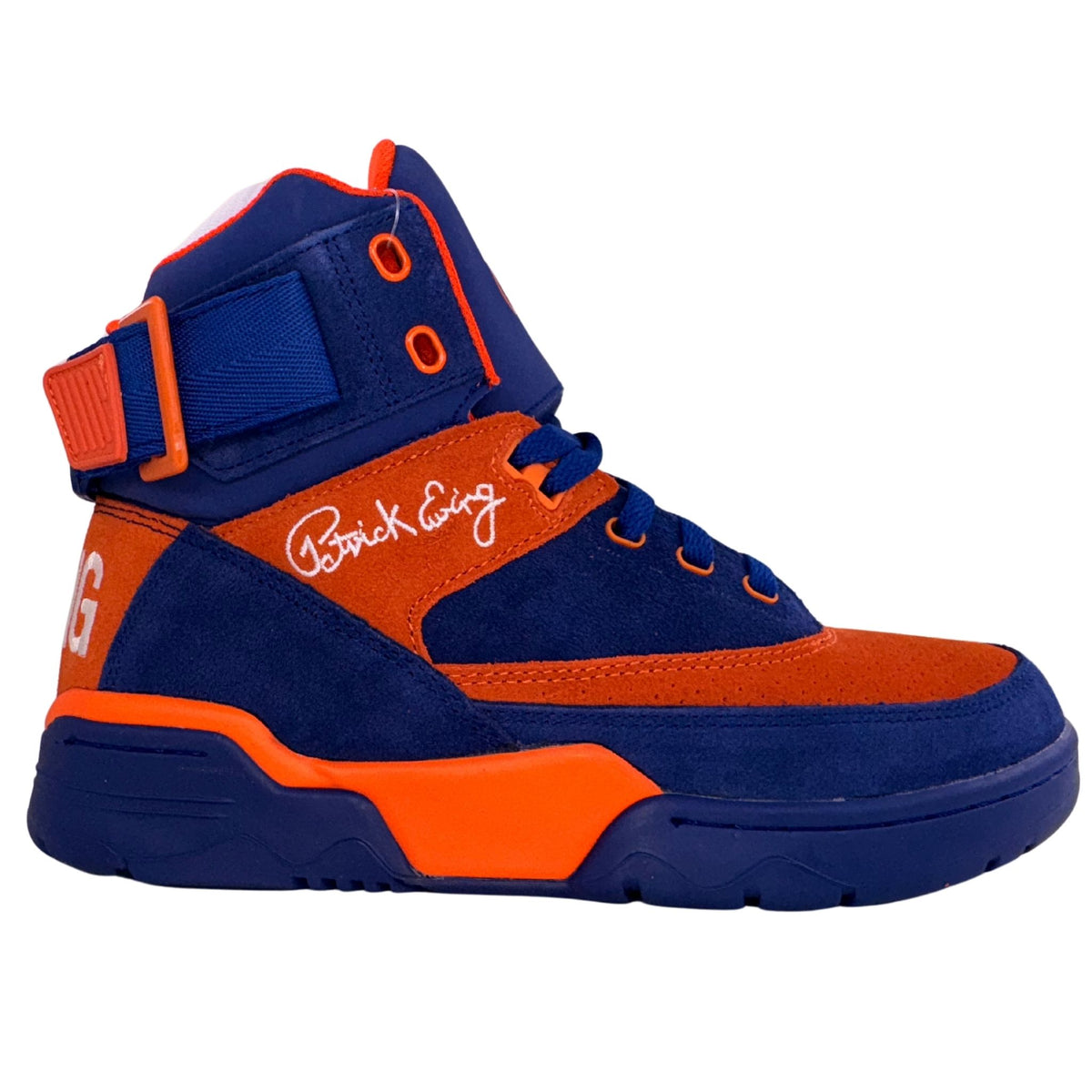 Patrick Ewing Athletics Men's 1EW90013-442 33 HI Dazzling Blue Orange  Basketball Shoes