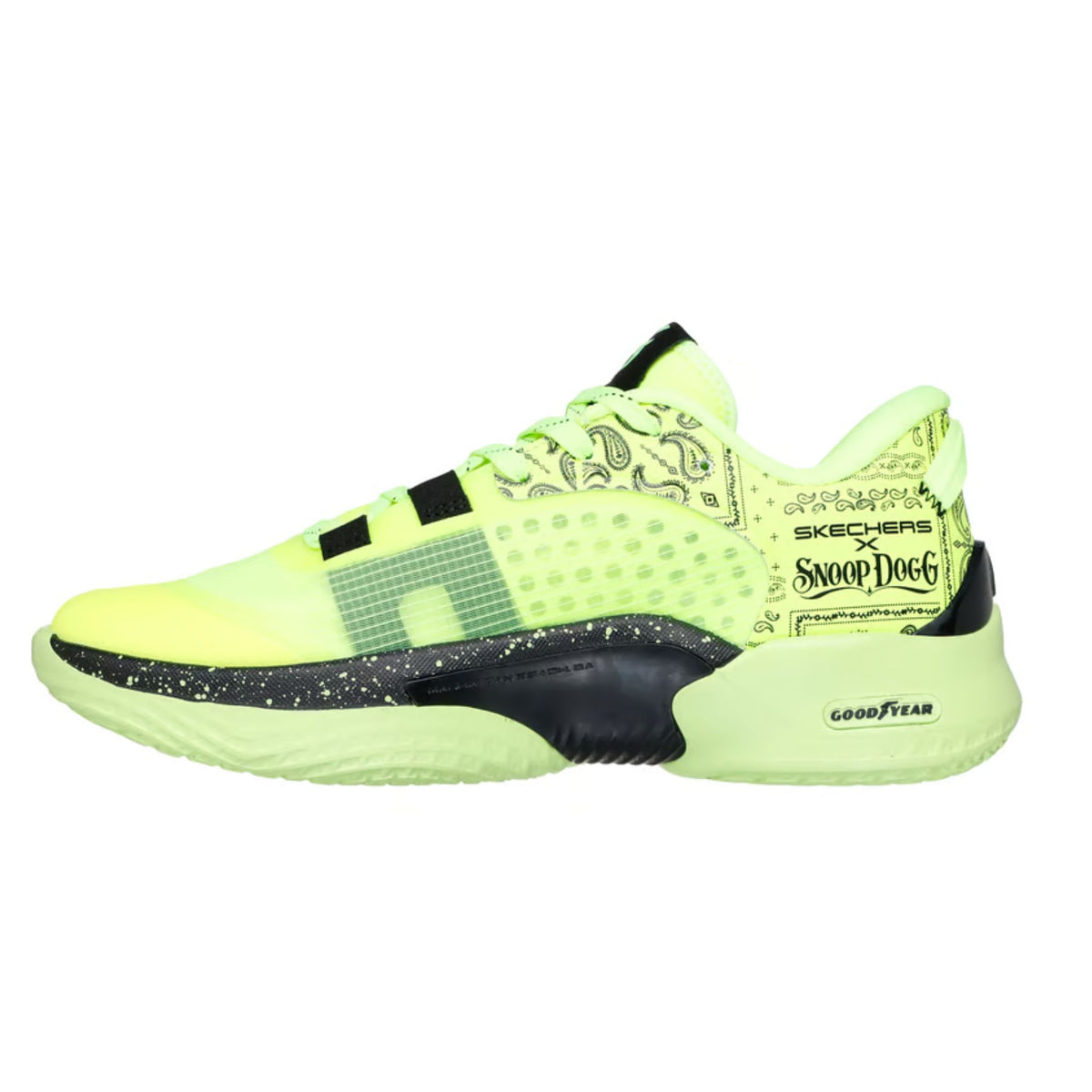 Skechers Snoop Dogg SKX Resagrip Boss Treatment Mens Yellow Basketball Shoes 9