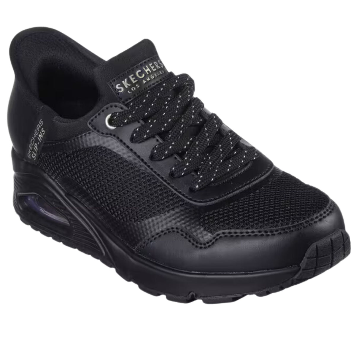 Skechers Women's 177111 UNO Slip in air Black Casual Shoes – That