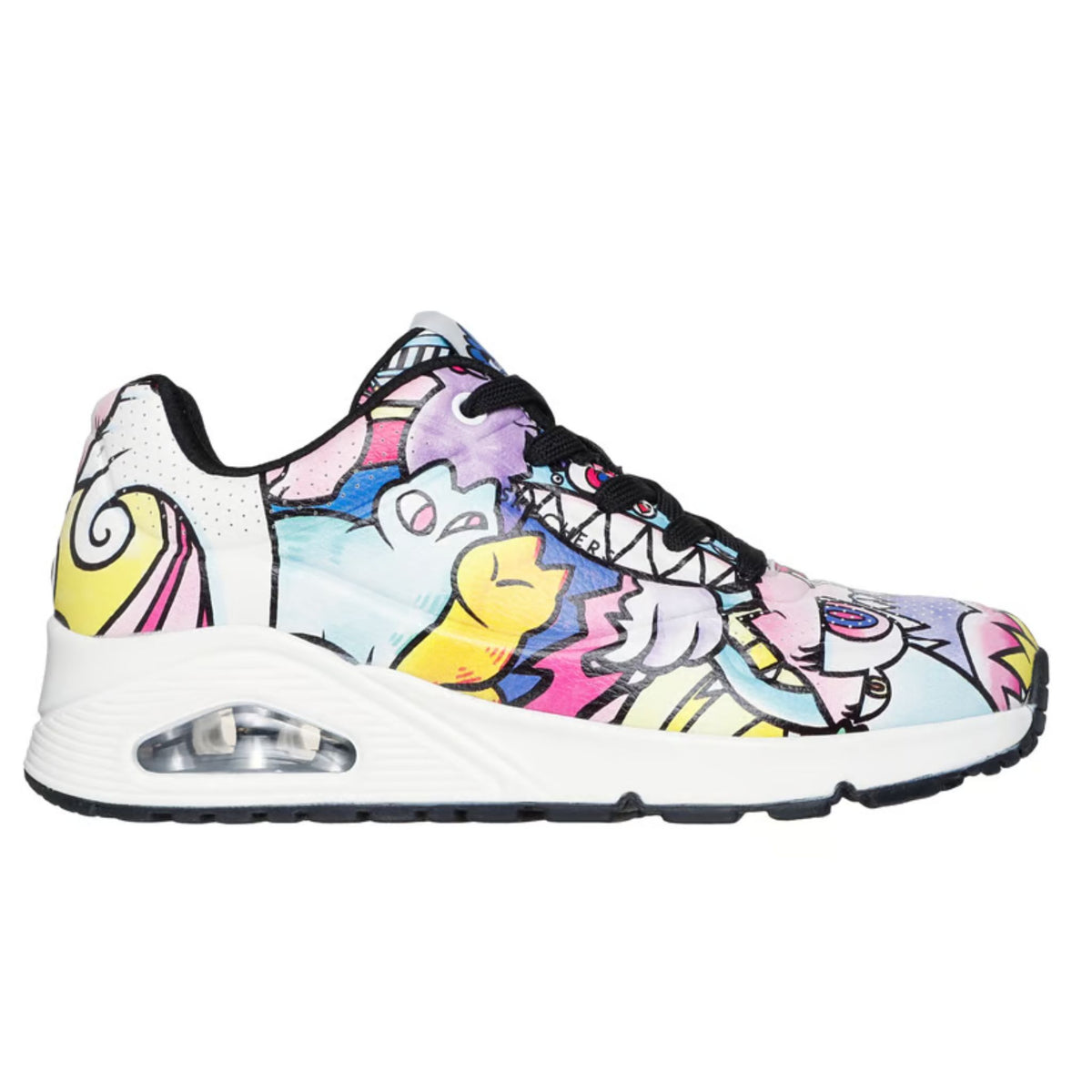 Skechers Women's 177973 Vexx Uno Doddle White Multi Casual