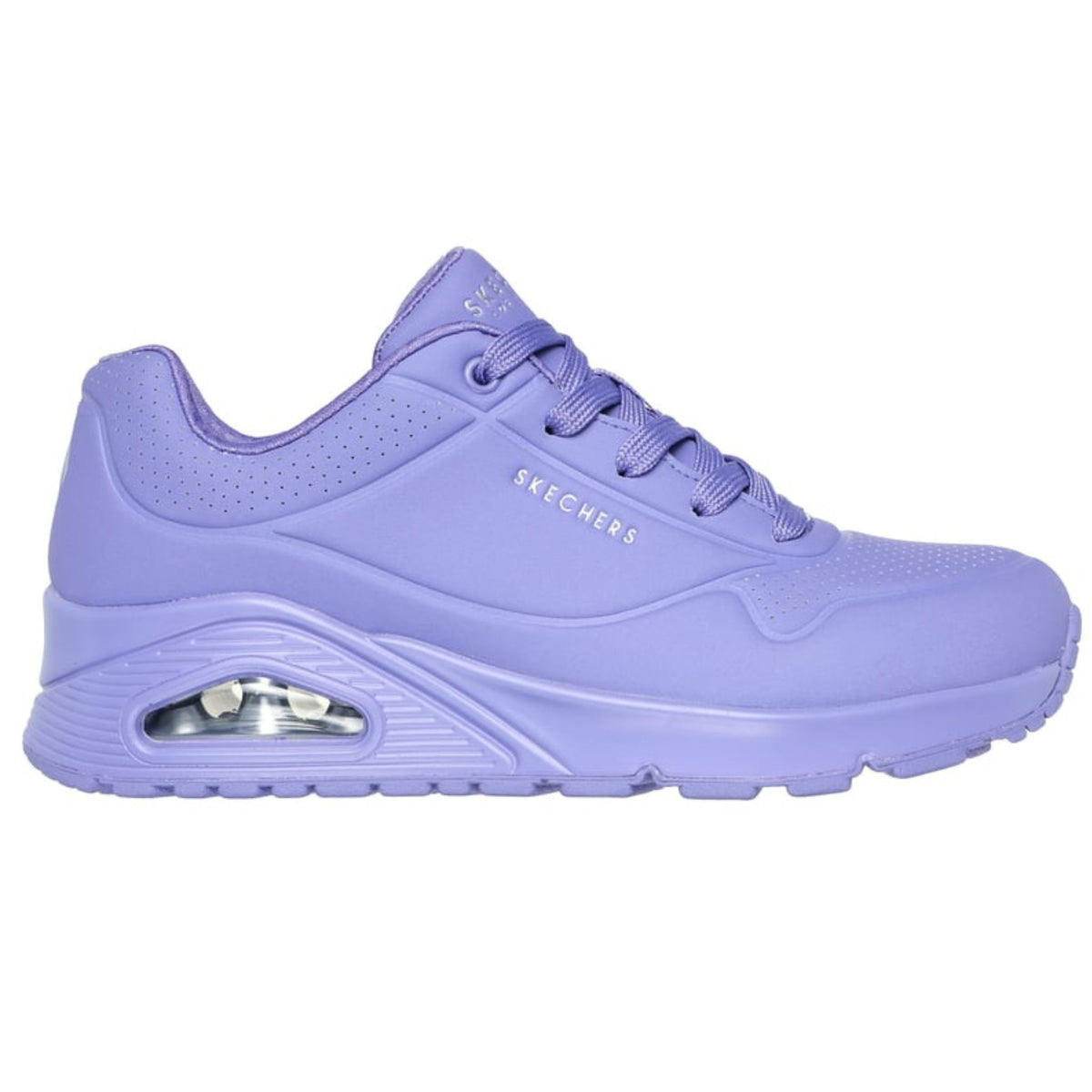 Skechers Women's 73690 Uno Stand On Air Lilac Casual Shoes (WIDE