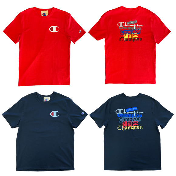 Champion Men’s Multi-Language Logos Heritage Tee