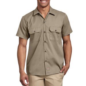 Dickies Men's WS673 Slim Fit Short Sleeve Flex Twill Work Shirts
