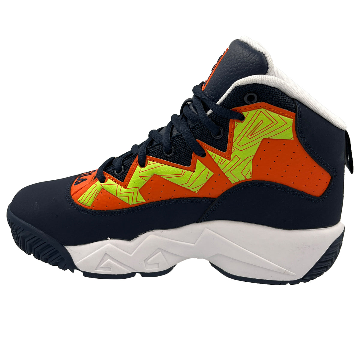 Fila Men's 1BM01749-423 MB Jamal Mashburn Navy Orange Yellow Retro Bas â That Shoe Store and More