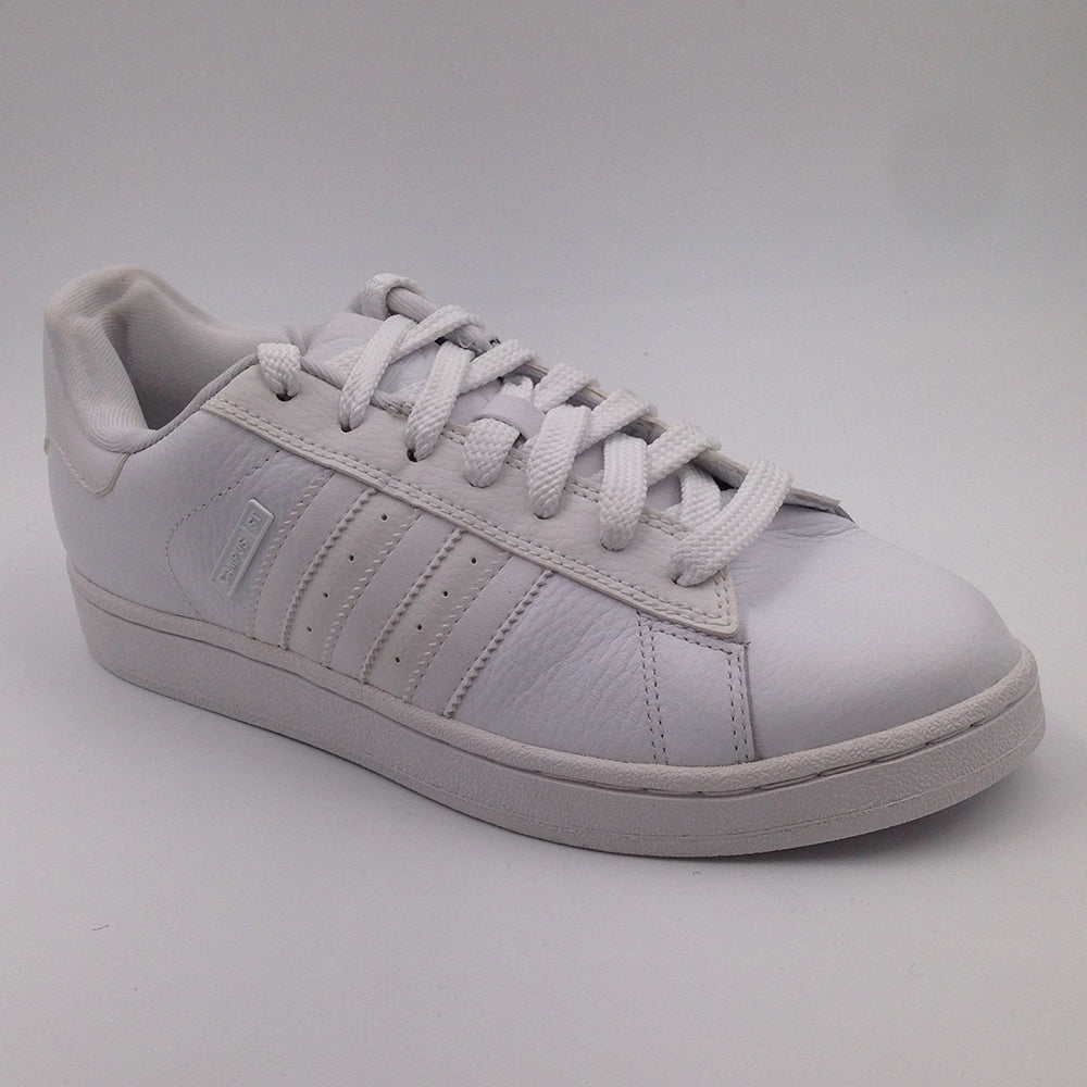 Stoutmoedig Nominaal oogsten Adidas Womens Adidas Originals 3 Stripe 019689 CAMPUS ST All White Lea –  That Shoe Store and More