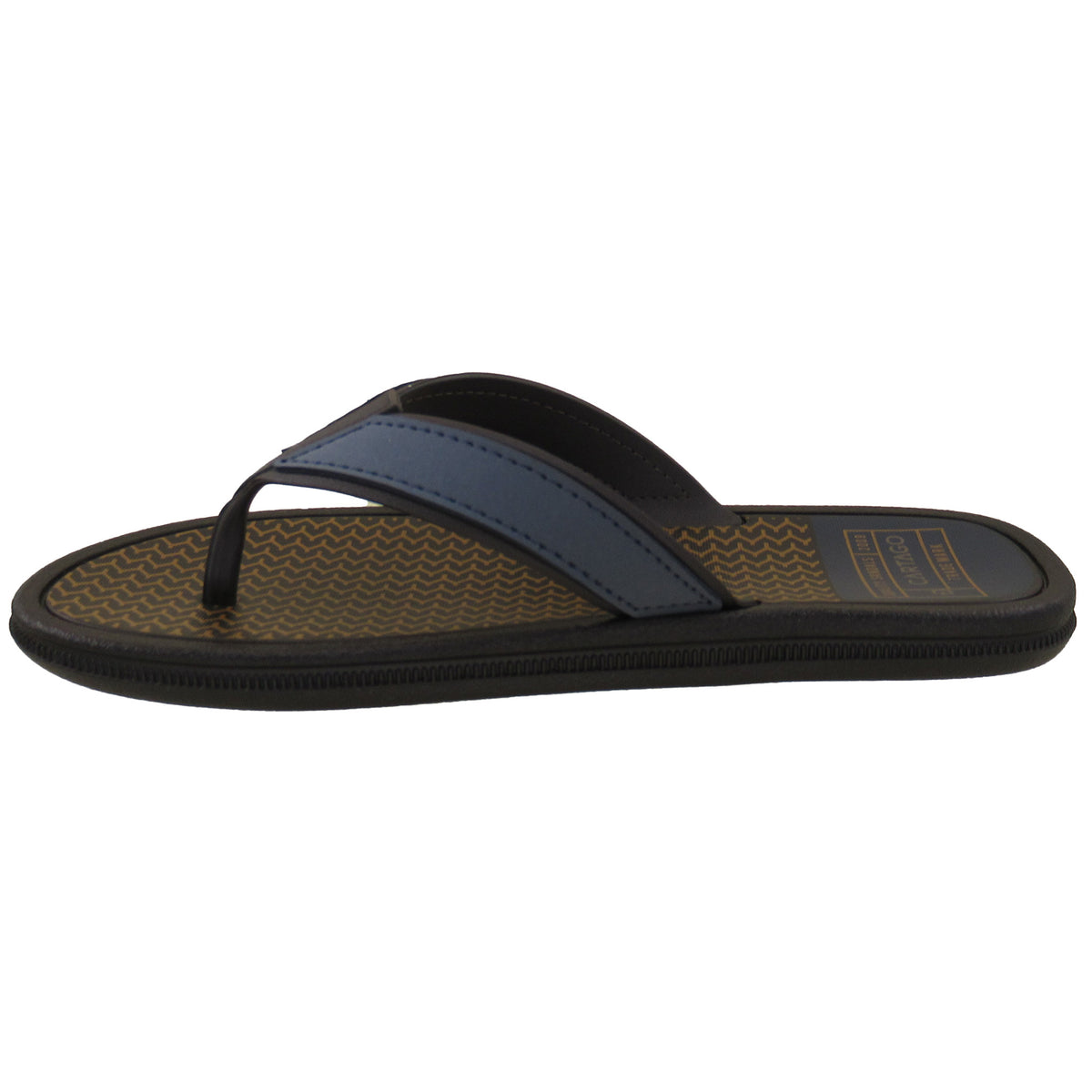 Cartago Barcelona II Men\'s Flip Flops. Conforming CARTAGO Mens Sandals Barcelona Slide Beach Flip Flops-Navy-8  main image 3
