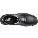 Puma Men's 630345 Tanami Black Mid Fiberglass Safety Toe Slip On Work Boots ThatShoeStore