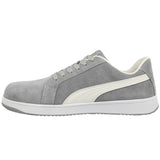 Puma Women's 640125 Icon Suede Low SD Grey Work Shoes ThatShoeStore