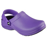 Skechers Women's 108067 Work Arch Fit Riverbound Pasay Purple Work Shoes Clogs ThatShoeStore
