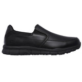 Skechers Men's 77157 Nampa Groton Slip Resistant Black Work Shoes ThatShoeStore