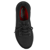 Skechers Women's 108017 D'Lux Walker SR Ozema Black Slip Resistant Work Shoes ThatShoeStore