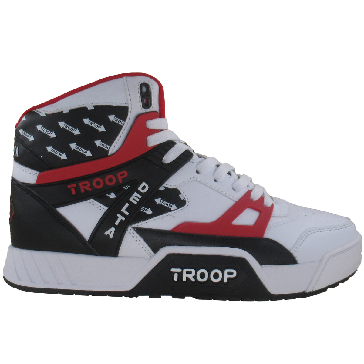 Men\'s Troop Delta Black Lime Green White High-Top Sneaker NWT World Of Troop Sneaker Delta Low White/Green – World of Troop main image 2