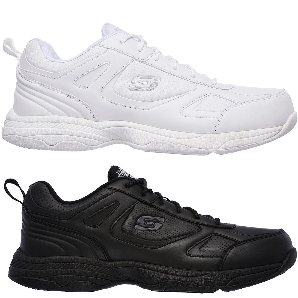 Skechers Work Relaxed Fit Dighton SR Men\'s 10 White EH SRO Safety Shoes 77111 Work Relaxed Fit: Dighton SR main image 4