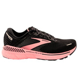 Brooks Women's 120353 054 Adrenaline GTS 22 Black Pink Cushion Support Running Shoes ThatShoeStore