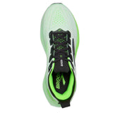 Brooks Men's Glycerin 23 154 White Phantom Green Gecko Plush Cushion Balanced Support Running Shoes (Medium D Width) ThatShoeStore