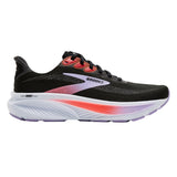 Brooks Women's 120431 080 Ghost 17 Black Purple Coral Neutral Cushion Running Shoes (Medium B Width) ThatShoeStore