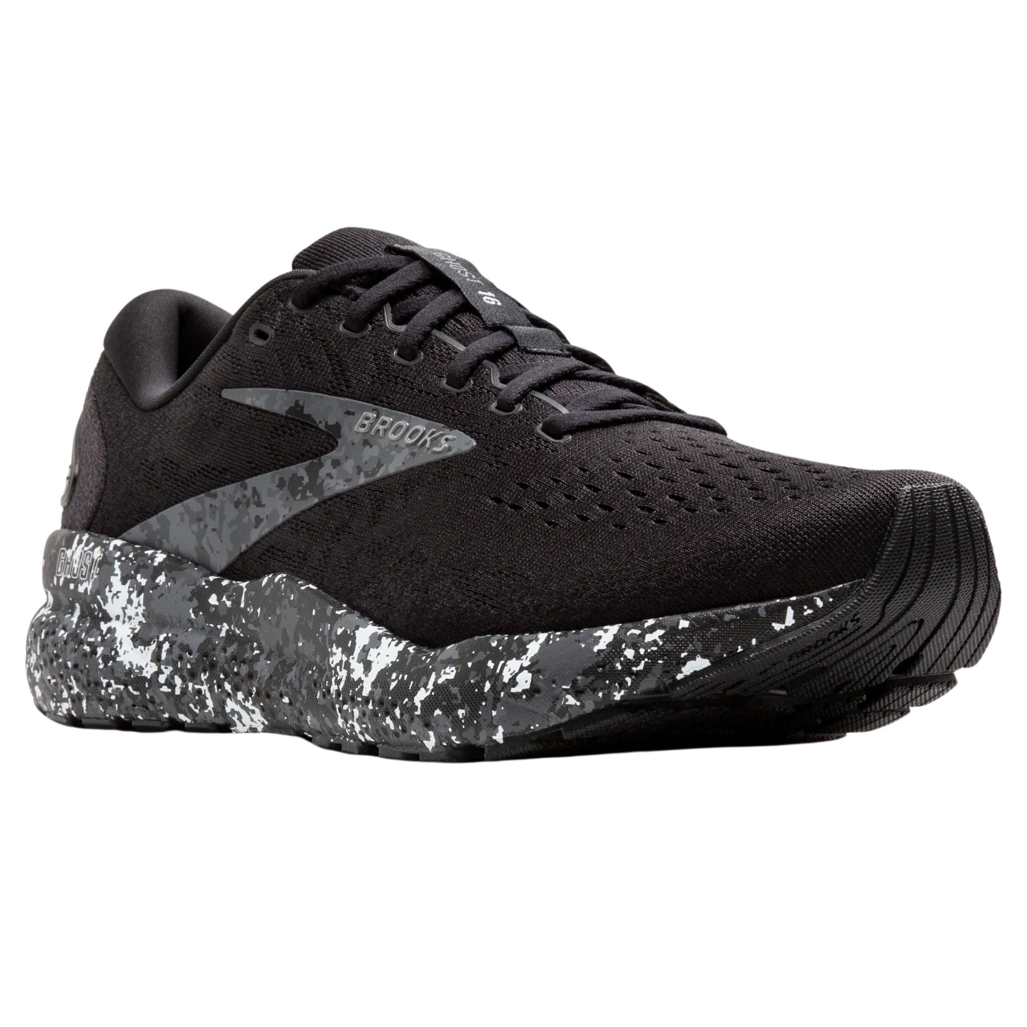 Brooks Ghost 16 Black Grey Mens Running Shoes Medium D Width 110418 1D 062 (NEW) Brooks Men main image 4