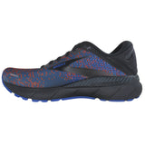 Brooks Men's 110366 041 Adrenaline GTS 22 Black/Blue/Light Blue/Orange Cushion Support Running Shoes ThatShoeStore