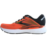 Brooks Men's 110366 846 Adrenaline GTS 22 Orange Black White Cushion Support Running Shoes ThatShoeStore