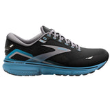 Brooks Men's 110393 056 Ghost 15 Black Blackened Pearl Blue  Cushion Running Shoes ThatShoeStore