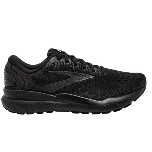 Brooks Men's 110418 020 Ghost 16 Black Black Ebony Cushion Support Running Shoes (EXTRA WIDE)