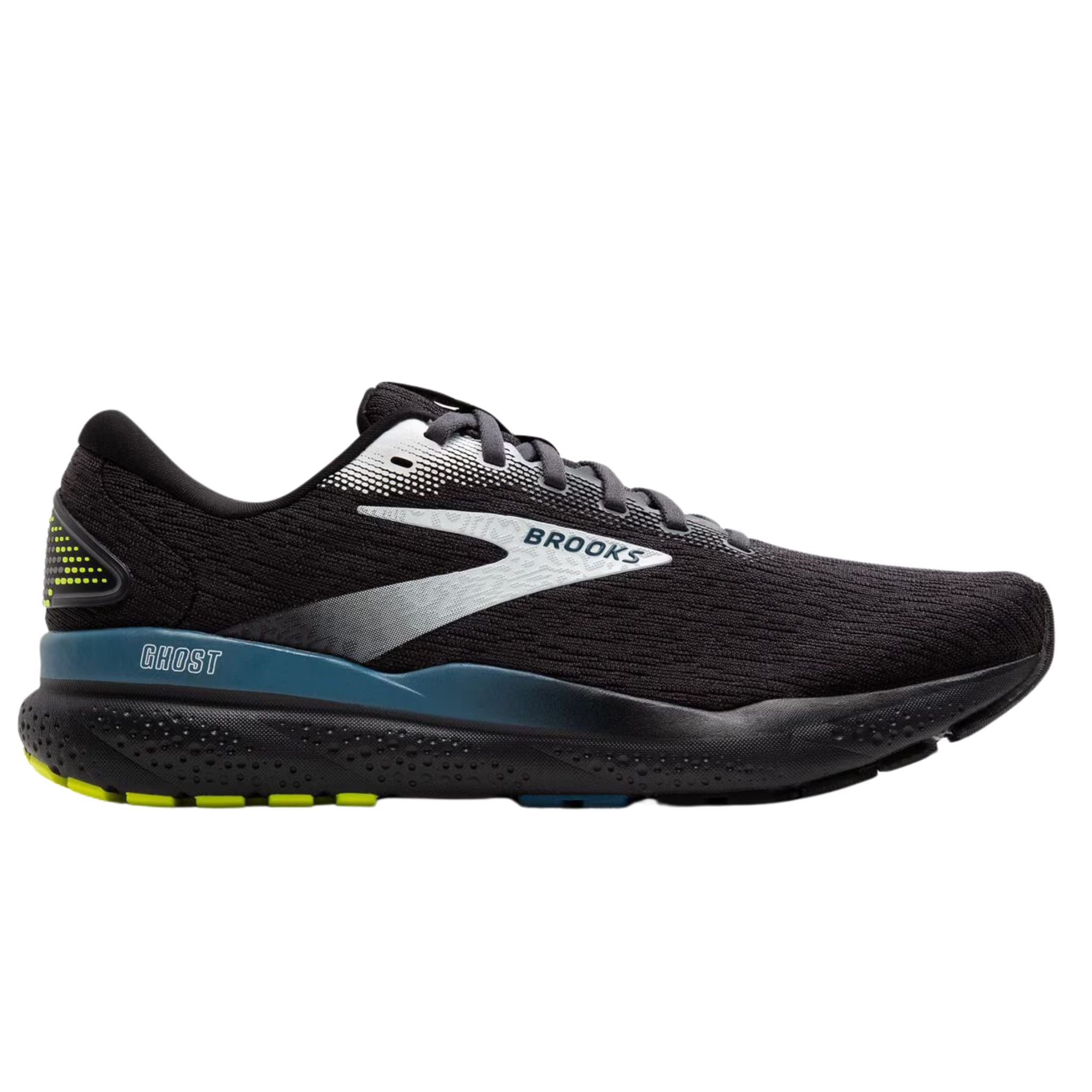 Brooks Men's 110418 046 Ghost 16 Black Ebony Blue Cushion