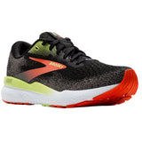 Brooks Men's 110430 049 Ghost 16 GTX Black Mandarin Red Green Cushion Support Running Shoes ThatShoeStore