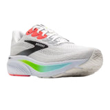 Brooks Men's 110442 112 Ghost 17 White Pink Clay Gecko Neutral Cushion Running Shoes (Wide 2E Width) ThatShoeStore