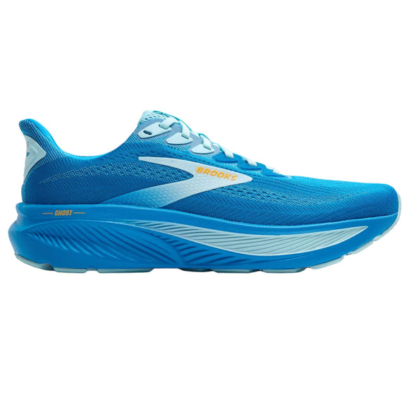 Brooks Men's 110442 432 Ghost 17 Cloissone Blue Orange Neutral Cushion Running Shoes