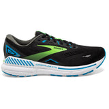 Brooks Men's 110391 006 Adrenaline GTS 23  Black Hawaiian Ocean Green Cushion Support Running Shoes ThatShoeStore