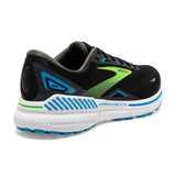 Brooks Men's 110391 006 Adrenaline GTS 23  Black Hawaiian Ocean Green Cushion Support Running Shoes ThatShoeStore