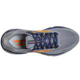 Brooks Men's 110391 027 Adrenaline GTS 23 Grey Crown Blue Orange Cushion Support Running Shoes ThatShoeStore
