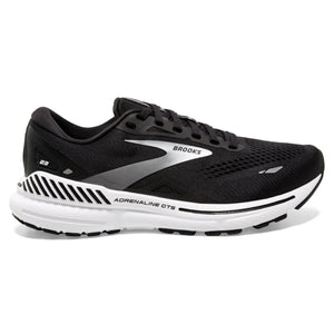 Brooks Men's 110391 004 Adrenaline GTS 23 Black White Silver Cushion Support Running Shoes