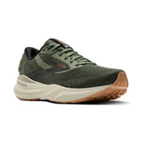 Brooks Men's 110437 302 Adrenaline GTS 24 Thyme Black Pelican Cushion Support Running Shoes ThatShoeStore