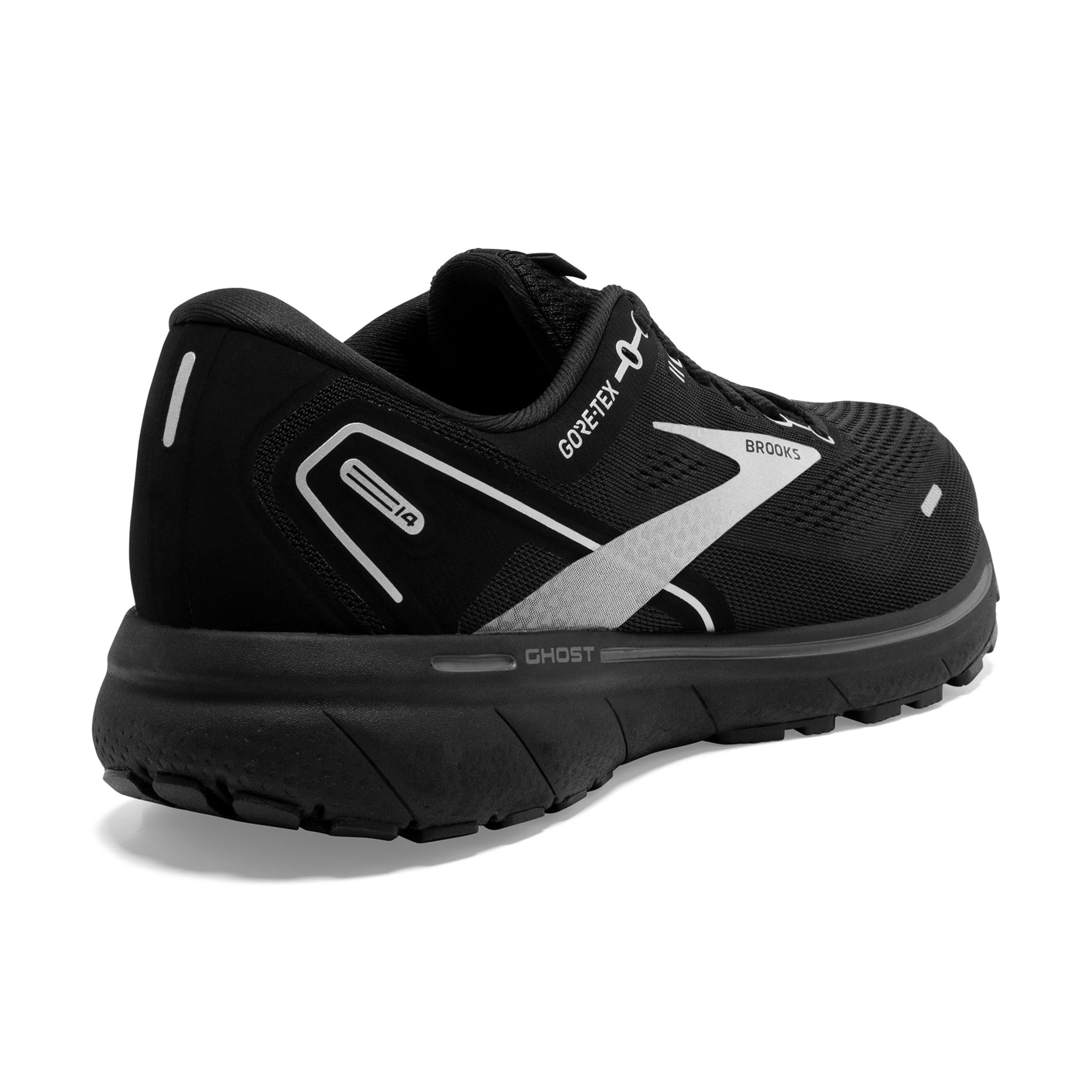 Brooks Mens 110368 020 Ghost 14 GTX Black Ebony Cushion Neutral