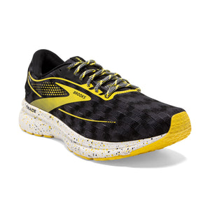 Brooks Men's 110388 063 Trace 2 Black White Yellow Cushion Neutral Running Shoes