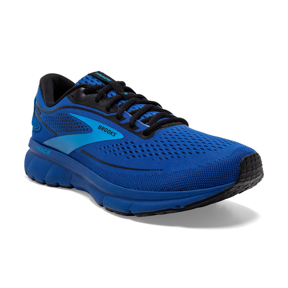 Brooks Men's 110388 471 Trace 2 Blue Malibu Blue Black Cushion Neutral Running Shoes