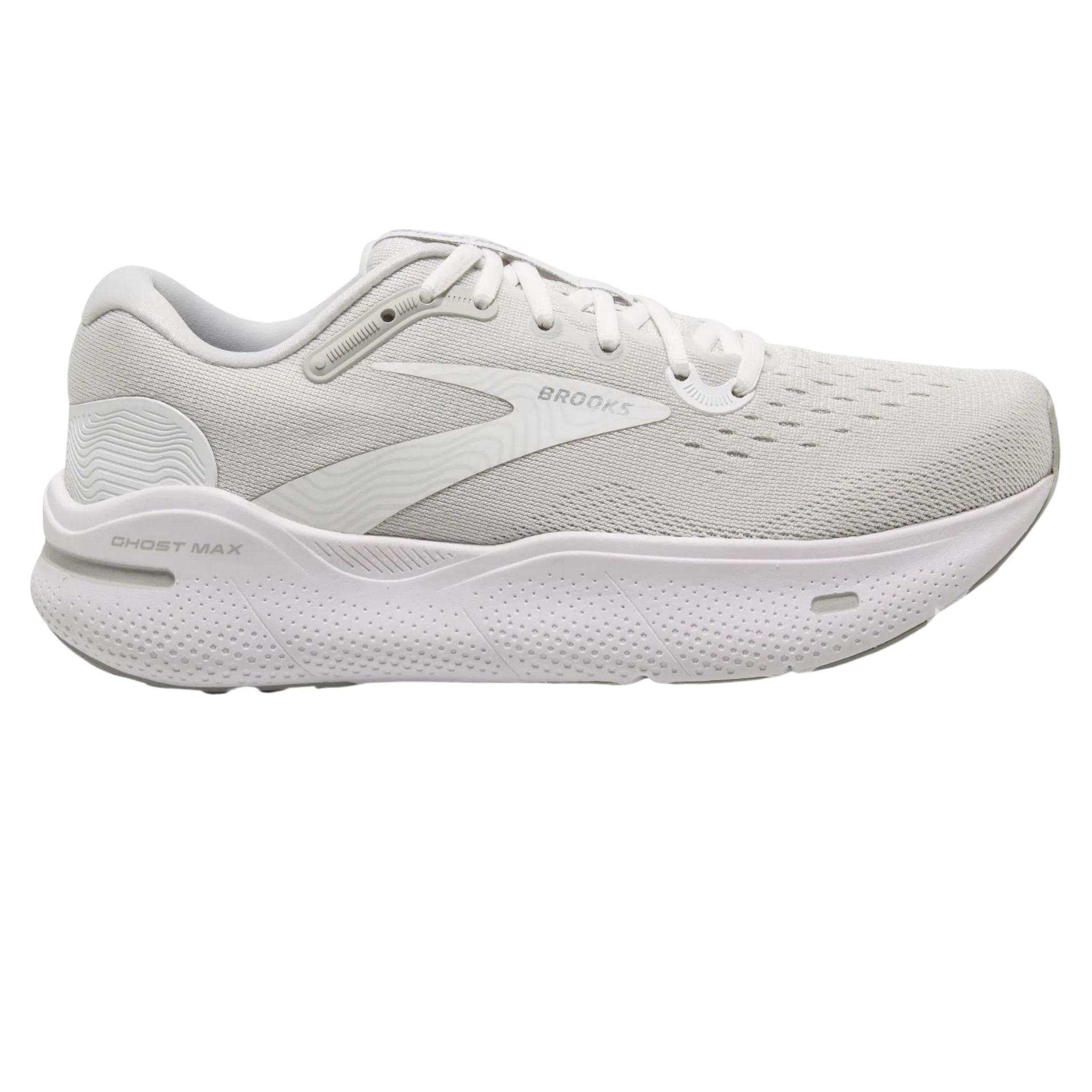 Brooks Women s 120395 124 Ghost Max White Oyster Metallic Silver Cushi That Shoe Store and More