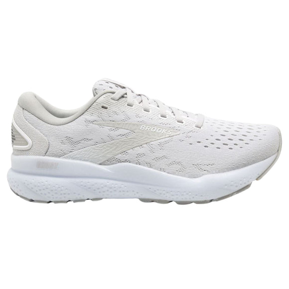 Brooks Women's 120407 151 Ghost 16 White White Grey Cushion Support Running Shoes