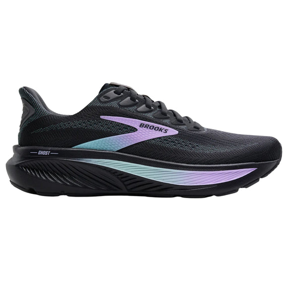 Brooks Women's 120431 081 Ghost 17 Grey Clearwater Purple Neutral Cushion Running Shoes