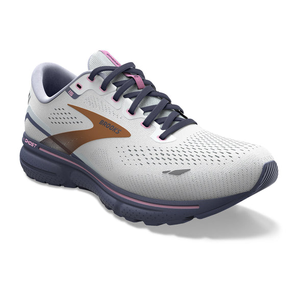Brooks Women's 120380 492 Ghost 15 Blue Neo Pink Copper Cushion Neutral Running Shoes