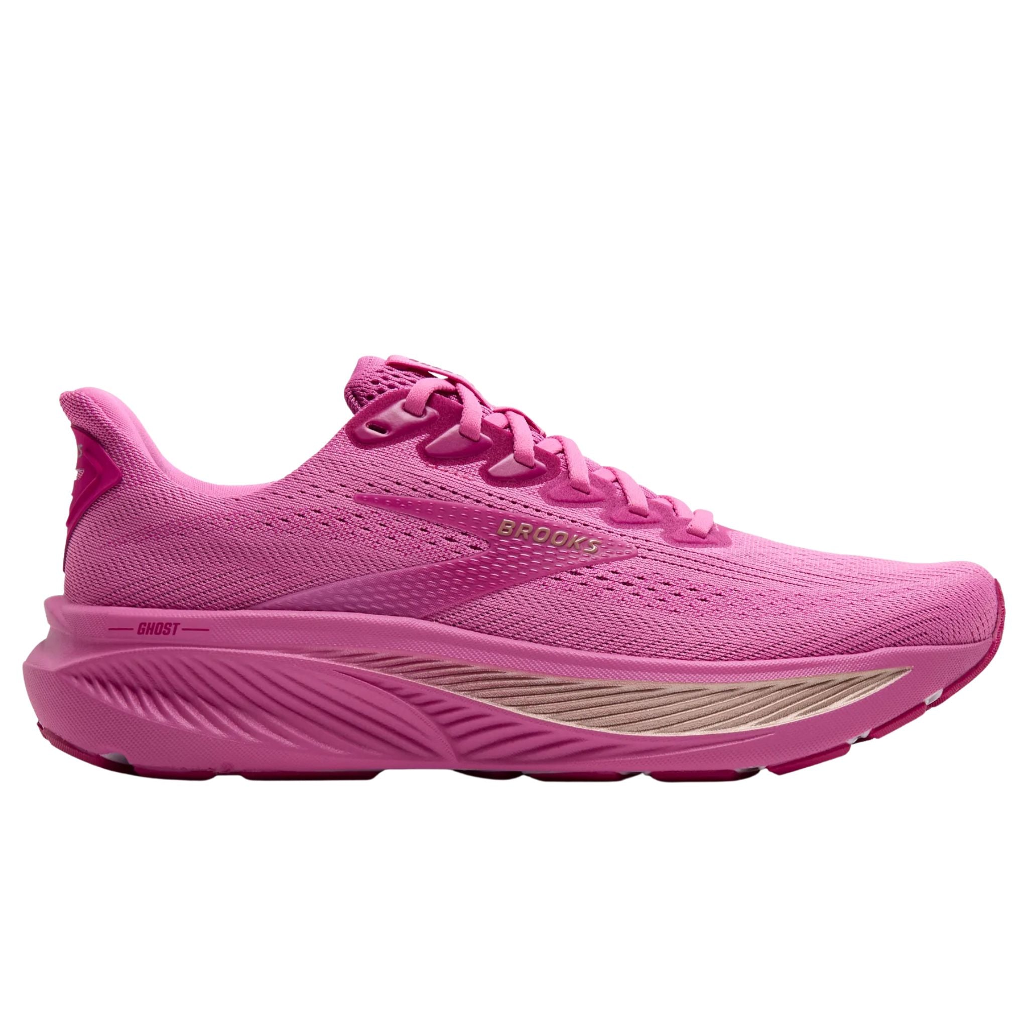 Brooks Women's 120431 648 Ghost 17 Pink Fuchsia Gold Neutral