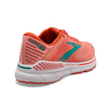 Brooks Women's 120353 680 Adrenaline GTS 22 Coral Latigo Bay White Cushion Support Running Shoes ThatShoeStore