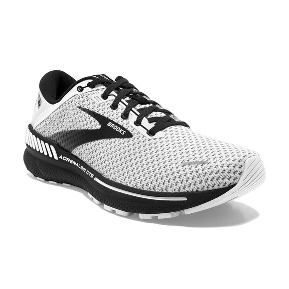 Brooks Women's 120353 135 Adrenaline GTS 22 White Grey Black Cushion Support Running Shoes