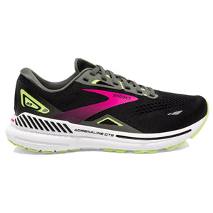 Brooks Women's 120381 037 Adrenaline GTS 23 Black Gunmetal Sharp Cushion Support Running Shoes