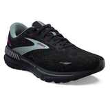 Brooks Women's 120381 072 Adrenaline GTS 23 Black Light Blue Purple Cushion Support Running Shoes ThatShoeStore
