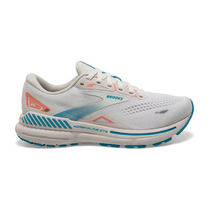 Brooks Women's 120381 152 Adrenaline GTS 23 Coconut Papaya Blue Cushion Support Running Shoes
