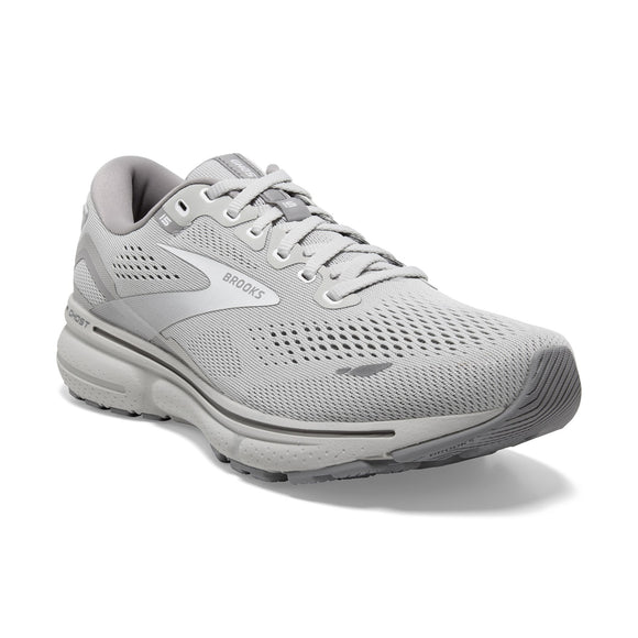 Brooks Women's 120380 112 Ghost 15 Oyster Alloy White Cushion Neutral Running Shoes